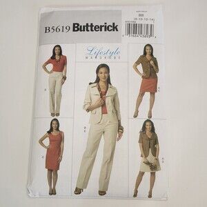 Butterick B5619 lifestyle wardrobe sewing pattern size BB 8-14